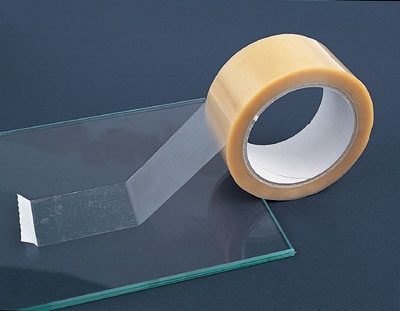 tape on glass